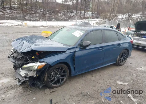 2025 Honda Civic Hybrid Sport/Sport Touring z USA, uszkodzony, nr VIN 2HGFE4F85SH307048